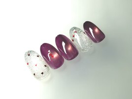 ピンクマグ×ハートネイル