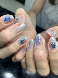 夏ニュアンスネイル