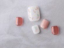 サンミーゴネイル 神戸店(Sunmego Nail)/いちごクリアカラーフットネイル