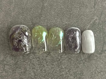 カラネイル 南森町店(calla nail)/透明感 オーロラニュアンス