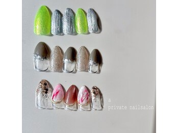 エープライベートネイルサロン(a private nailsalon)/6月パラジェル定額Bコース
