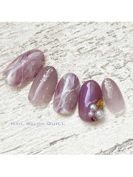 ネイルサロン クイル(QUILL)/2月むらさき(1)