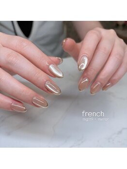 エンズネイル(O’s nail)/ミラーフレンチ