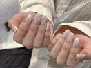 ホワイトミラーネイル