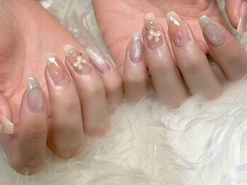 ワンホンネイル/チークネイル