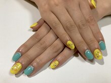 ココ ネイル(Coco Nail)/ワンカラー ブルー&イエロー
