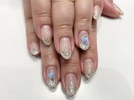 シルバーラメネイル☆