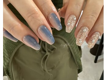 ネイルサロン ティフィン(tiffin)/~キラキラアシメネイル~