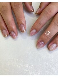 ミラーフレンチデザインネイル
