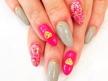 ネイルサロン ライトウェーブ 松本駅前店/ツイードネイル