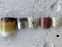 フリークネイル(FREAK Nail)/カジュアルボーダーFOOT ¥12000