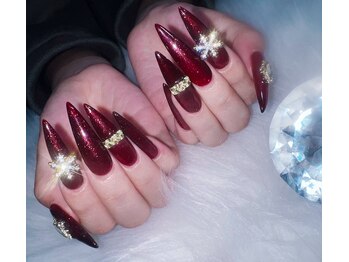 ネイルサロン ヴェルニ(NAIL SALON VERNIS)/大人美人ラメワインレッド