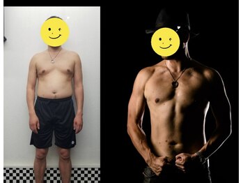 エムビーエルフィットネス 本陣亀島店(MBL.fitness)/お客様の変化【40代男性】