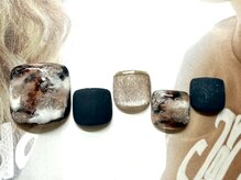 サニーサイド ウィズ マキア 茅ヶ崎店(Sunnyside with MAQUIA)/大人マーブルネイル