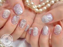 ネイルズガッシュ 川崎店(NAILsGUSH)/手書き/レース/リボン/韓国