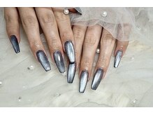 ミミネイル 野芥店(Mimi Nail)/ネイビーマグ×長さだし