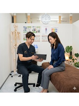 トワニ整体 新富町院(TOWANI整体)の写真/【自律神経の悩みを数値化】AI姿勢診断で原因を特定。専門知識に基づくアドバイスで不眠・疲労を改善。
