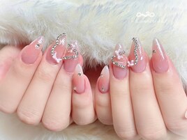 チーク★ハートネイル