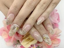 ダブルネイル(Double Nail)/[中村]雪の結晶ネイル