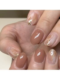 ふんわりニュアンス×ベージュ