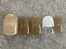 カラネイル 南森町店(calla nail)/クリーミーなマーブルネイル