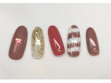 スピードネイル アンド アイ 宮交シティ店/#48 【ハートホロ×ピーコック】