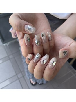 白べぇーっ 本店 湊町店/星ネイル