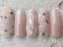 フリークネイル(FREAK Nail)/すりガラスピンクシェル ¥8500