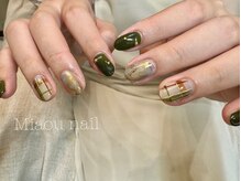 ミャウネイル(Miaou nail)/green × check
