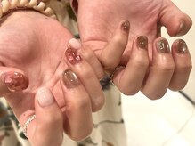 ナッピーネイル(NAPPY NAIL)/Mデザインコース¥7800オフ代別