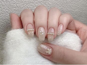 エクラン(Ecrin)/大人ベージュ×上品ビジュー