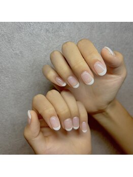 サイン(sin.)/自爪風フレンチネイル