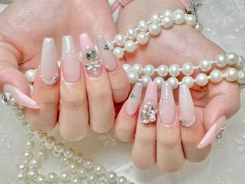 ナユキネイル 渋谷店(NA.YUKI NAIL)/長さだし持ち込みデザイン