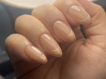 ワンカラーフレンチネイル