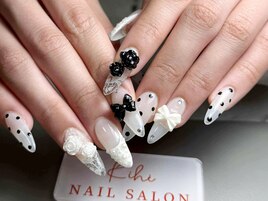 ドット/レース/バレンタイン/白