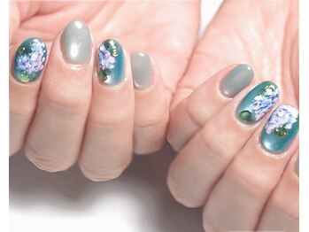ヒュッゲ(Hygge)/紫陽花ネイル