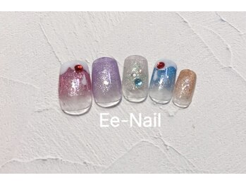 池袋ネイルサロン イイネイル(Ee-Nail)/カラフルかき氷ネイル全員￥7980