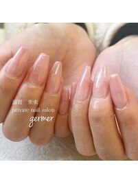 ピンクのグラデーションで上品！