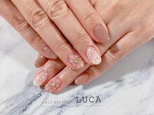 ネイルアトリエルカ(nail atelier LUCA)/W-70 ぷっくりフラワーネイル