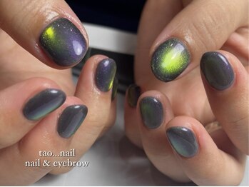 タオドットネイル(TAO...nail)の写真/【平日限定★レイヤーマグネット¥5800】2色重ねた奥行き感のある贅沢マグでシンプルでも見劣りしない爪先!