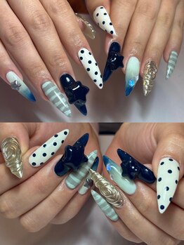 ちぐはぐネイル