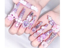 ミズネイル 高田馬場(MIZU NAIL)の雰囲気（チップ長さだし×持ち込みデザインで理想のロングネイルを♪）