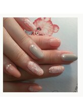 ロマンティコネイルズ(Romantico Nails)/花レース柄