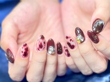 2M ネイル アトリエ(2M NAIL ATELIER)/ハロウィン ニュアンス レッド