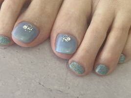 涼しげネイル