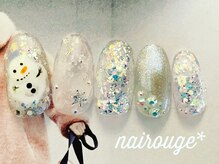 ネイル―ジュ 札幌大通店(nairouge*)/雪だるまネイル♪