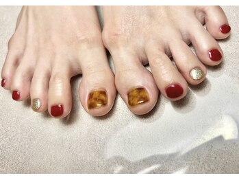 マルヤマサロン(MARUYAMA SALON)/フットネイル秋デザイン