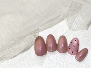 オーロラネイル/ハートネイル