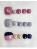 【ジュニアネイリスト施術】フットデザインオフ無￥5580　オフ有￥5980