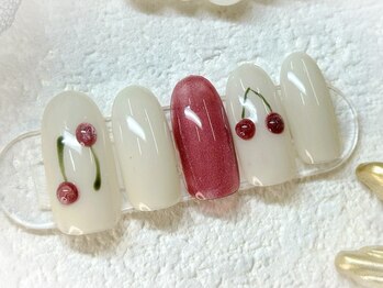 さくらんぼネイル